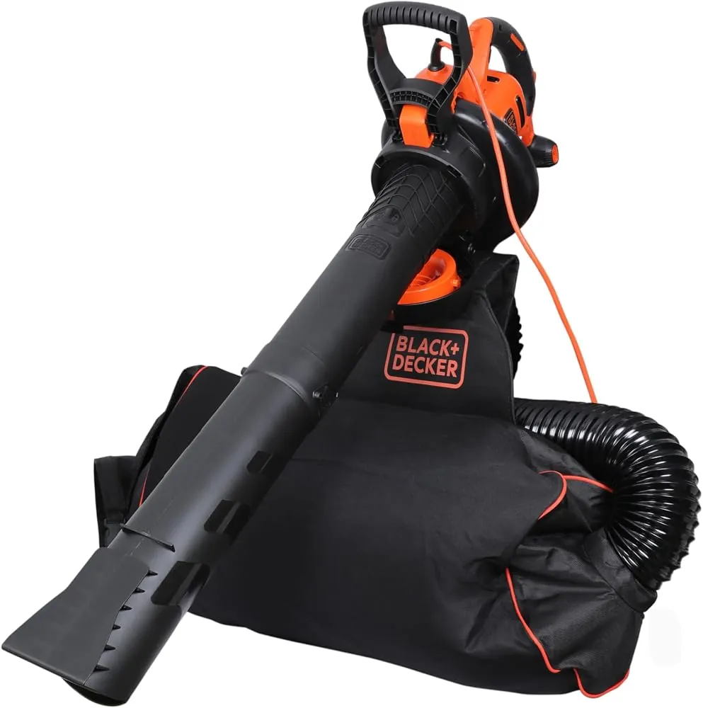 Soffiatore aspirafoglie 3-in-1 Black+Decker 3000 W con sacco