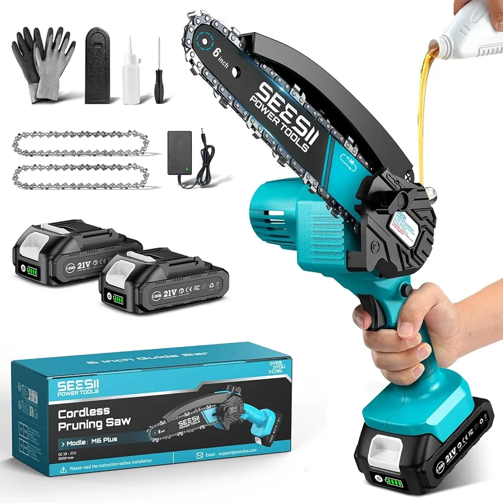 Minimotosega a batteria SEESII 6 pollici